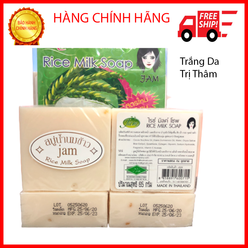 Xà phòng cám gạo JAM RICE MILK thái lan