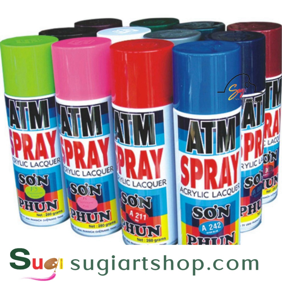 Sơn xịt ATM SPRAY 400ml các màu cơ bản - Sơn Xịt
