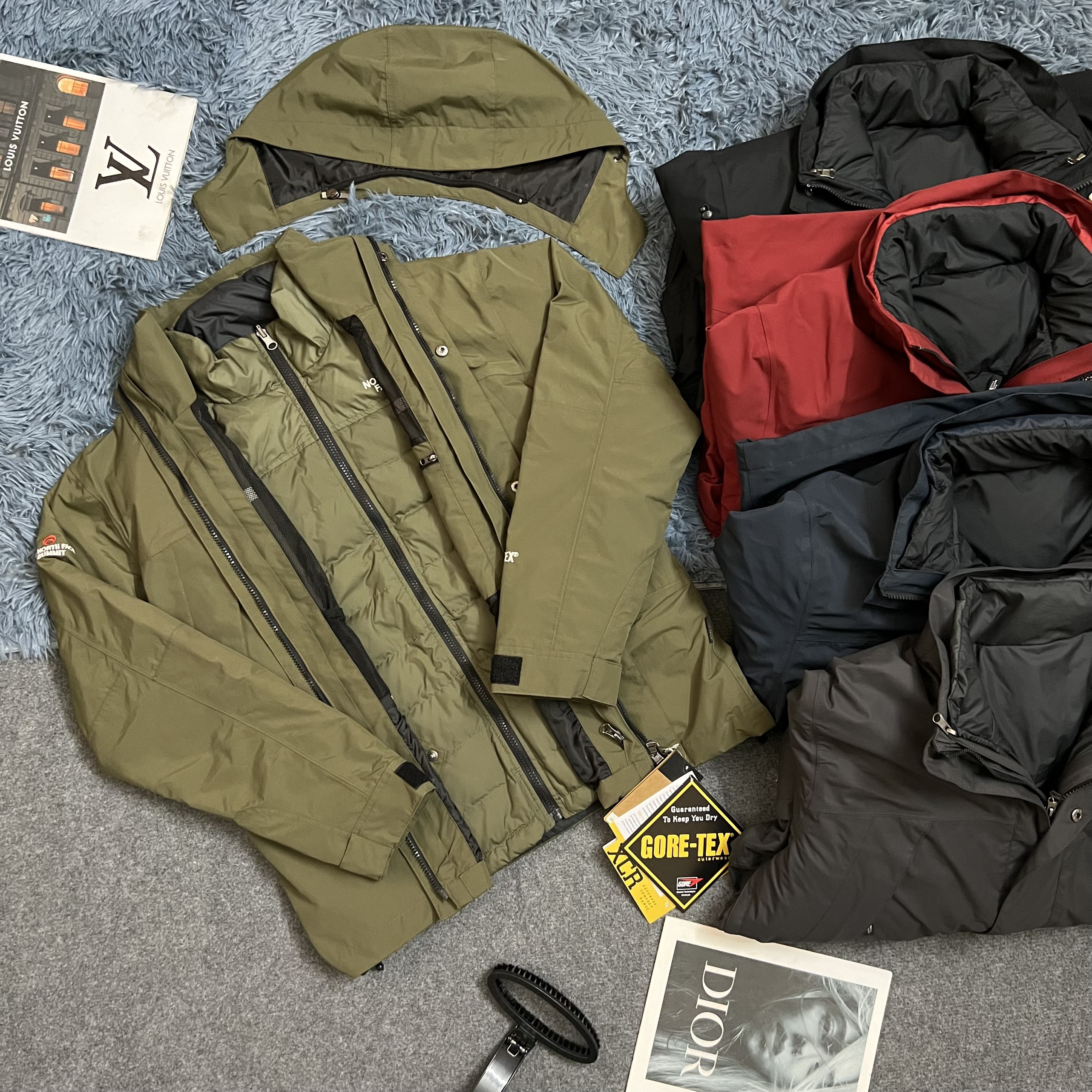 Áo Khoác Nam The North Face 5 In 1 Lông Vũ - [ Hàng Xuất Xịn ] - Áo Có Thể Tách Rời Thành 5 Kiểu