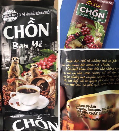1 kg Cà phê Chồn Ban Mê Thuột Dak Lak ( 500g x 2 gói )