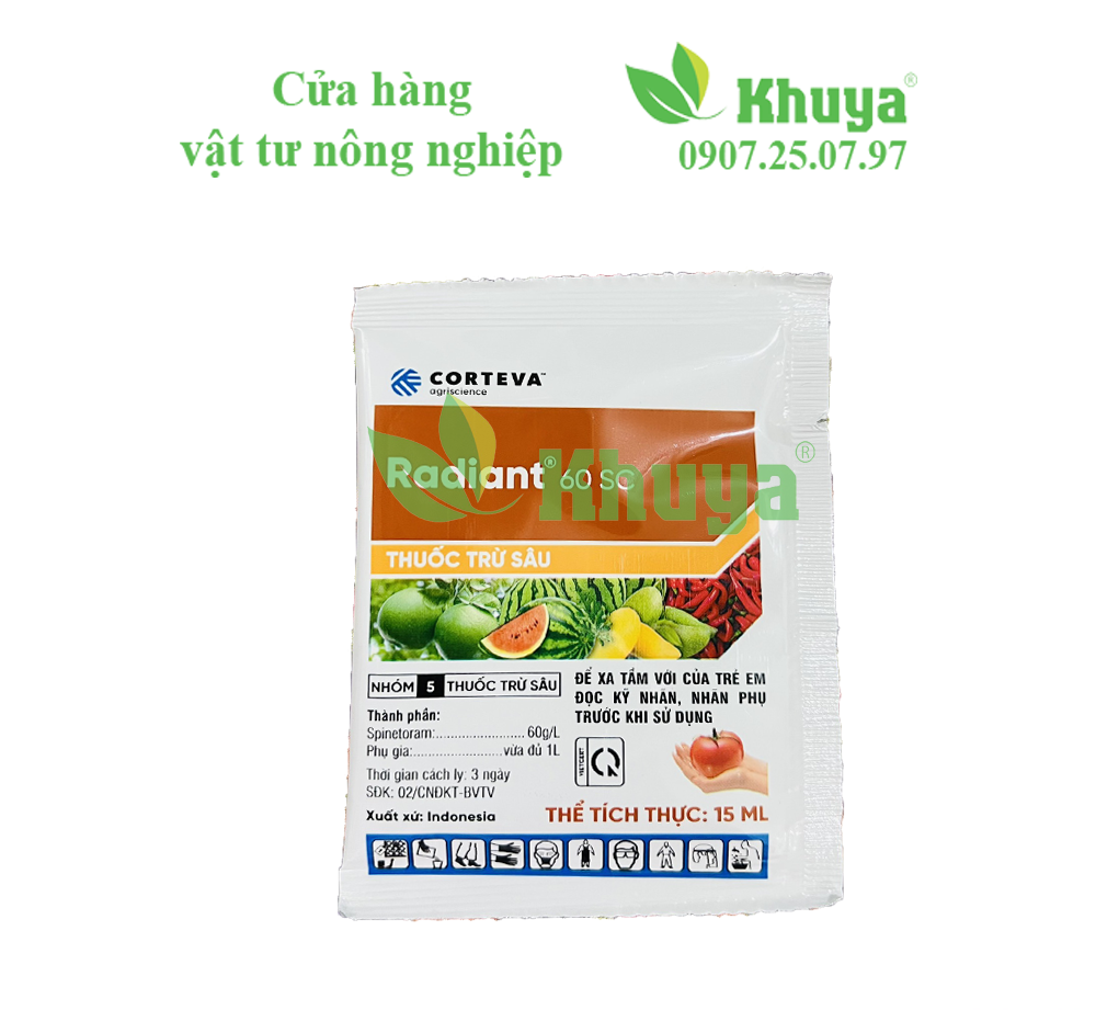 Thuốc trừ sâu sinh học Radiant 60SC 15ml Lộc Trời