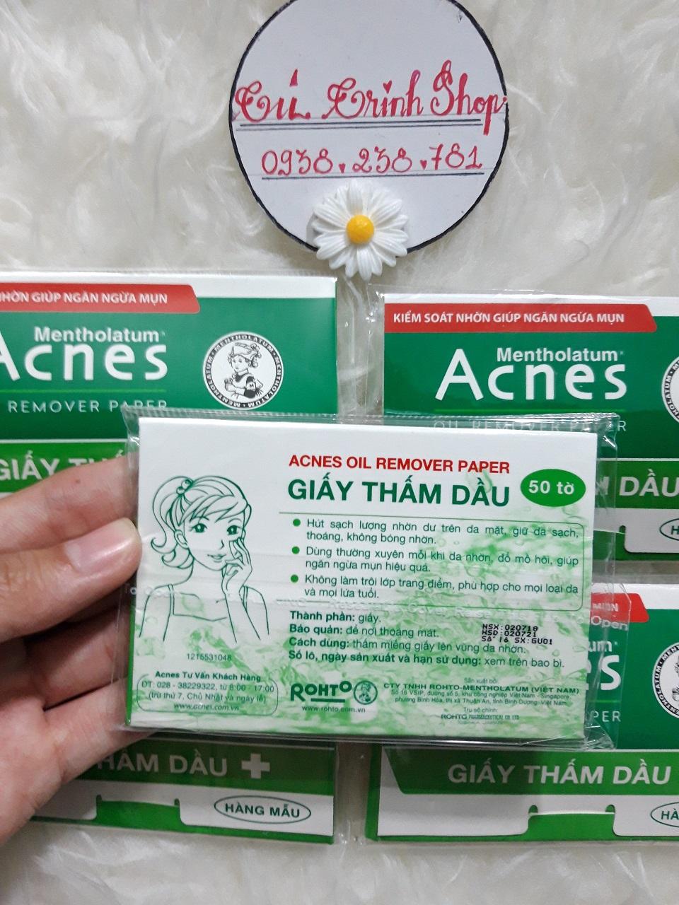 Combo 5 gói Giấy thấm dầu Acnes 50 tờ