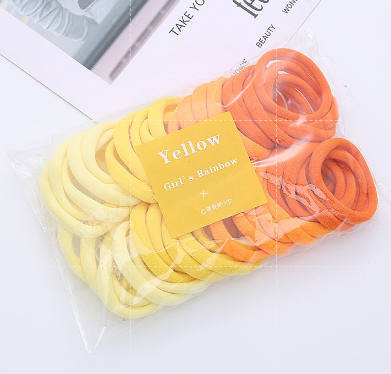 {50 CÁI - Đường kính ~4.5cm} BỊCH 50 THUN / CHUN CỘT TÓC - CO GIÃN TỐT - KHÔNG ĐAU ĐẦU