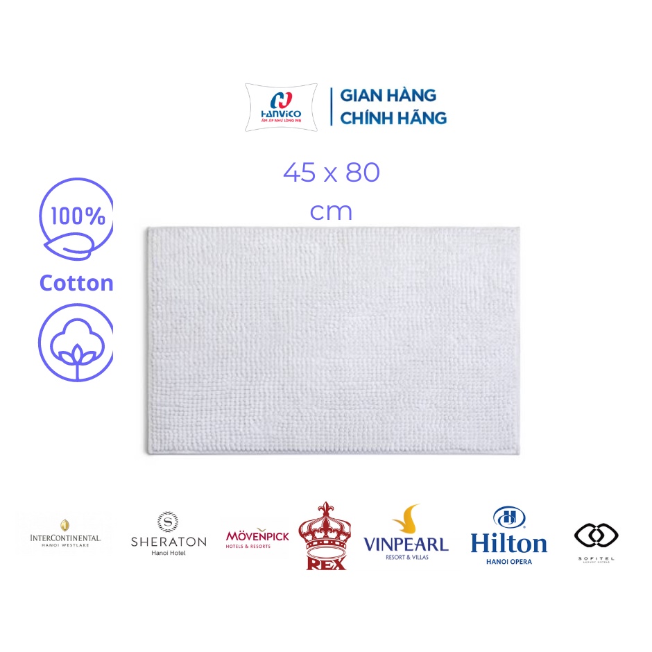 Thảm chân Cotton khách sạn HANVICO cao cấp