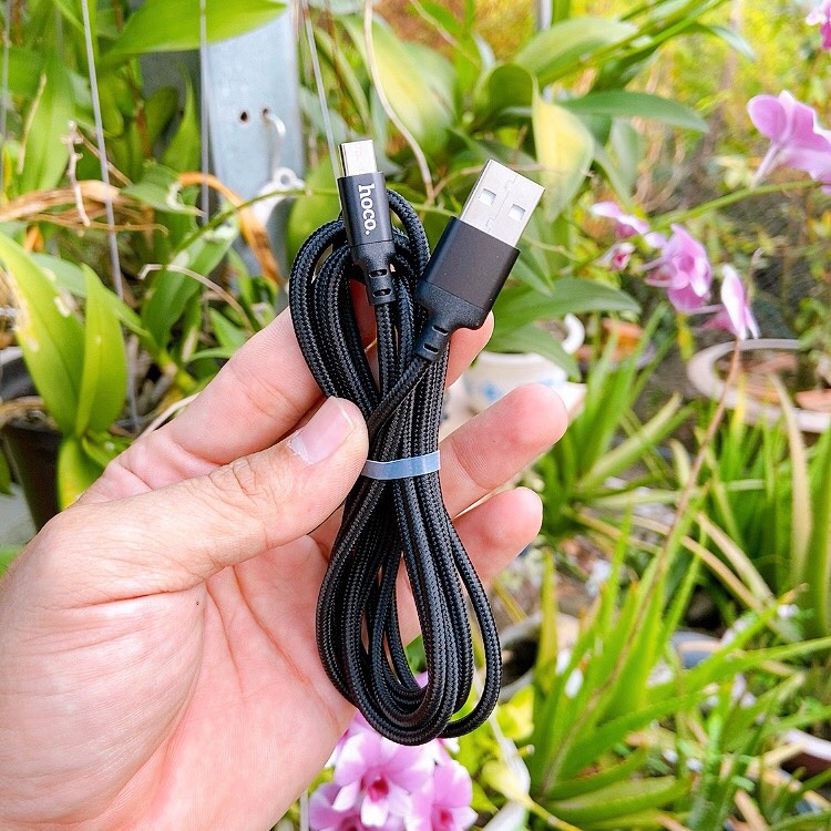 [HCM]Cáp sạc dài 2m dây dù Hoco X14 đầu Micro USB/Lightning