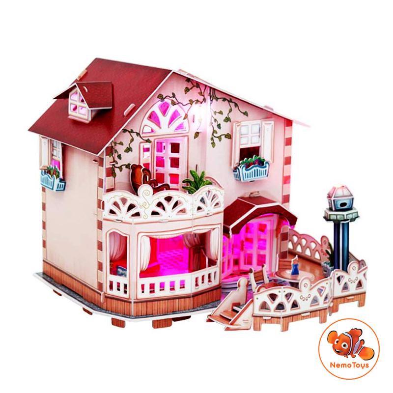 Mô hình giấy 3D CubicFun - Holiday Bungalow - P634h