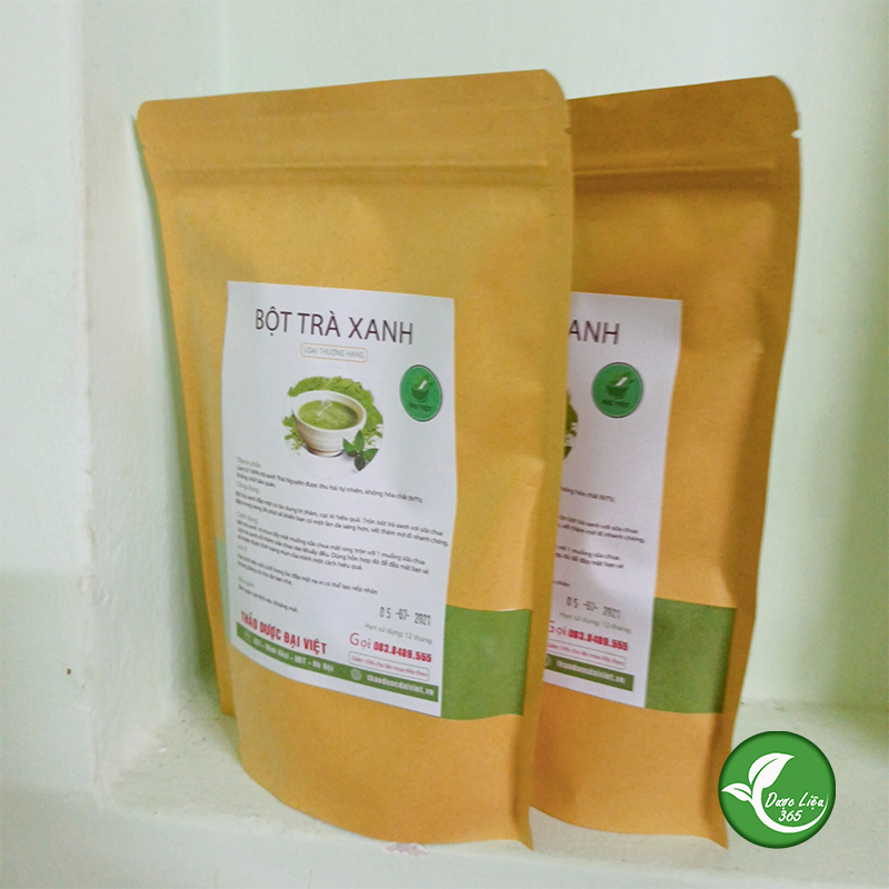 Bột trà xanh nguyên chất Thái Nguyên [gói 100g]
