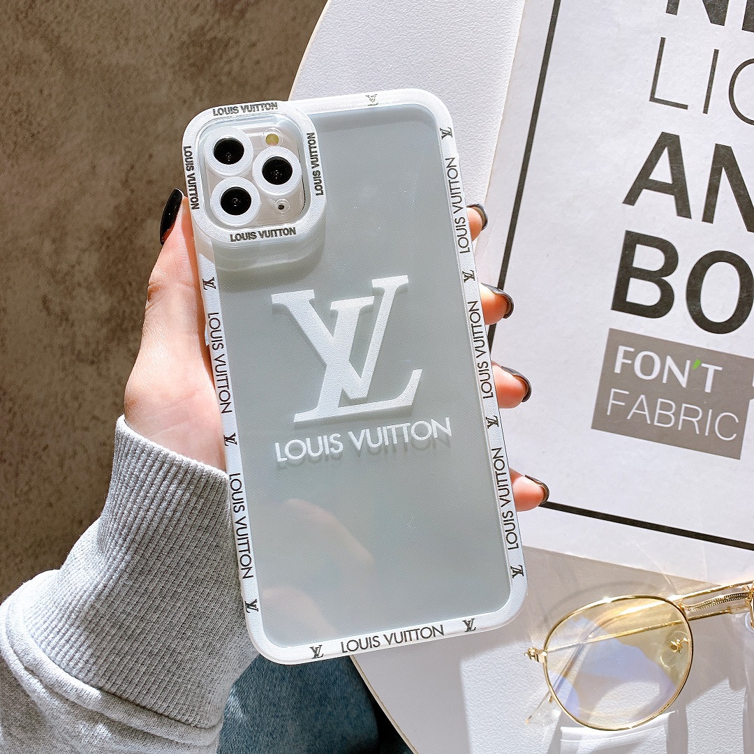 Ốp Lưng Silicon Chống Sốc Viền Nổi LOUIS VUITTON