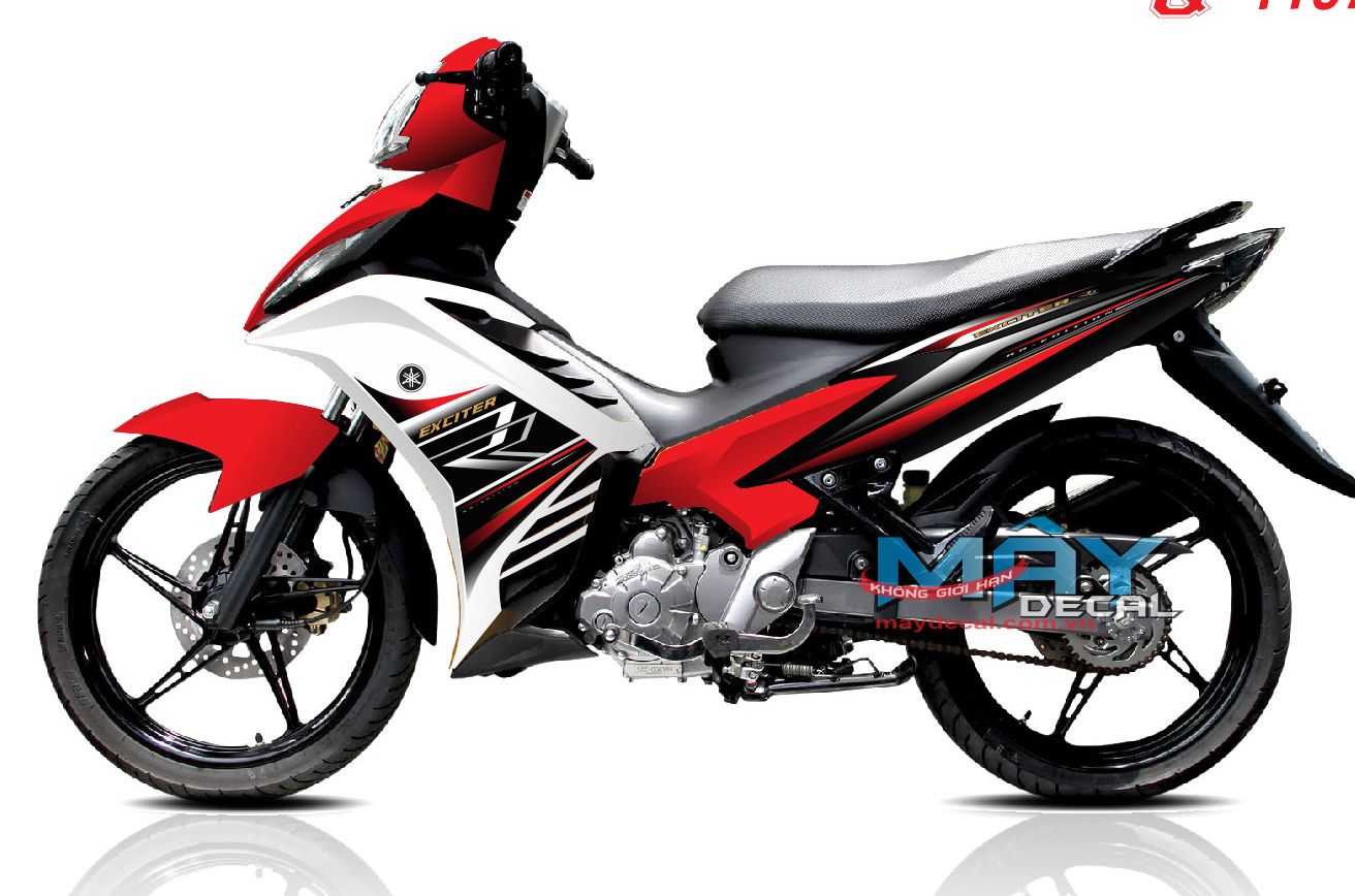 tem rời ex 135 R đỏ đen trắng