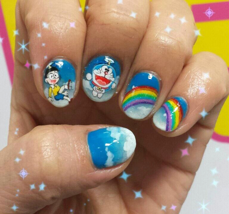 STICKER DÁN MÓNG HÌNH DORAEMON