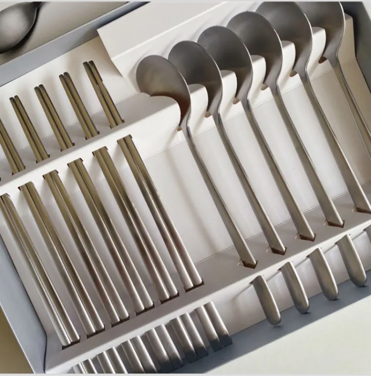 HỘP 12 Bộ Thìa Đũa Inox 304