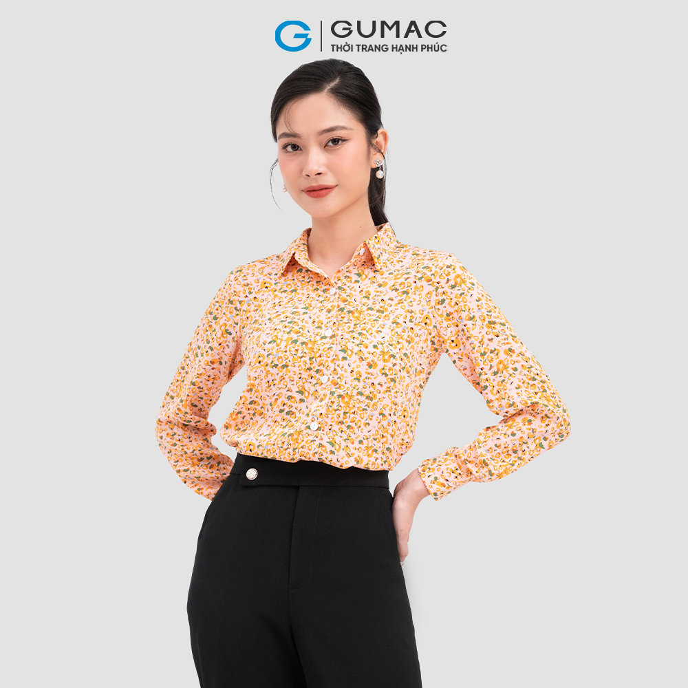 [CHỈ 4-6.4 | TẶNG ÁO THUN ĐƠN 799K] Áo sơ mi hoa thời trang GUMAC AC11058
