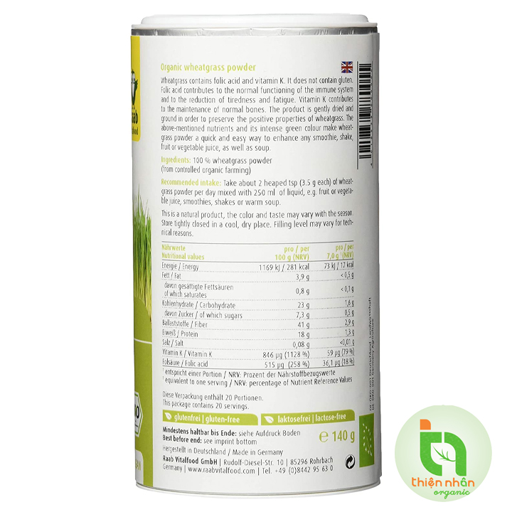 [HCM]Bột cỏ lúa mì 150gr Dragon Superfoods