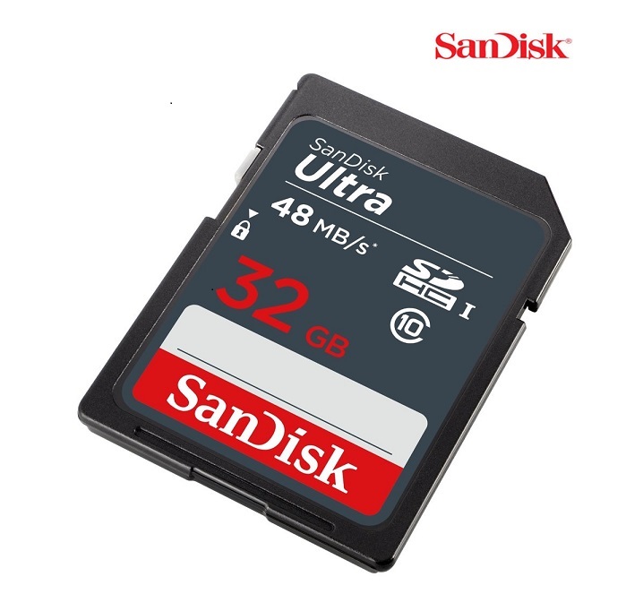 Thẻ nhớ SDHC SanDisk Ultra Class 10 48MB/s - 32GB ( BH 60 Tháng )