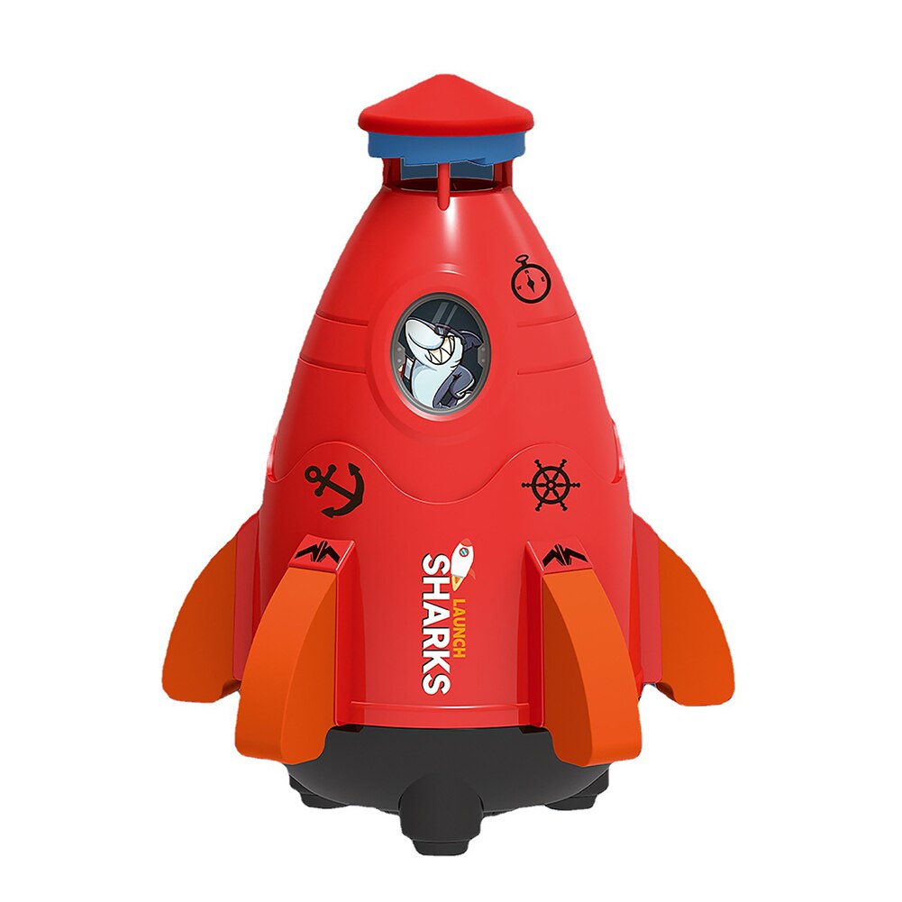 Space Rocket Water Pressure Lift Sprinkler Creative Lawn Water Spray Toys Summer Fun Entertainment For Outdoor Garden Yard