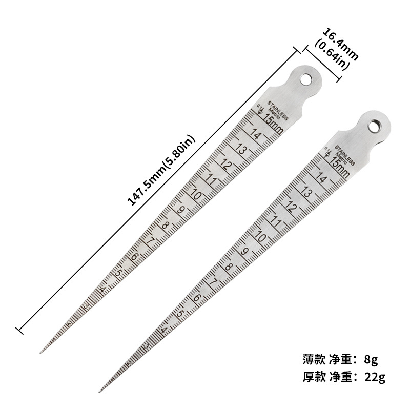 Thước đo khe hở bằng inox 0-15mm