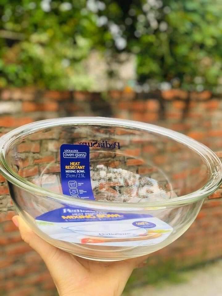 Thố Thủy tinh Lock&Lock 2500ml - Mixing bowl lock&lock 2.5l -21cm