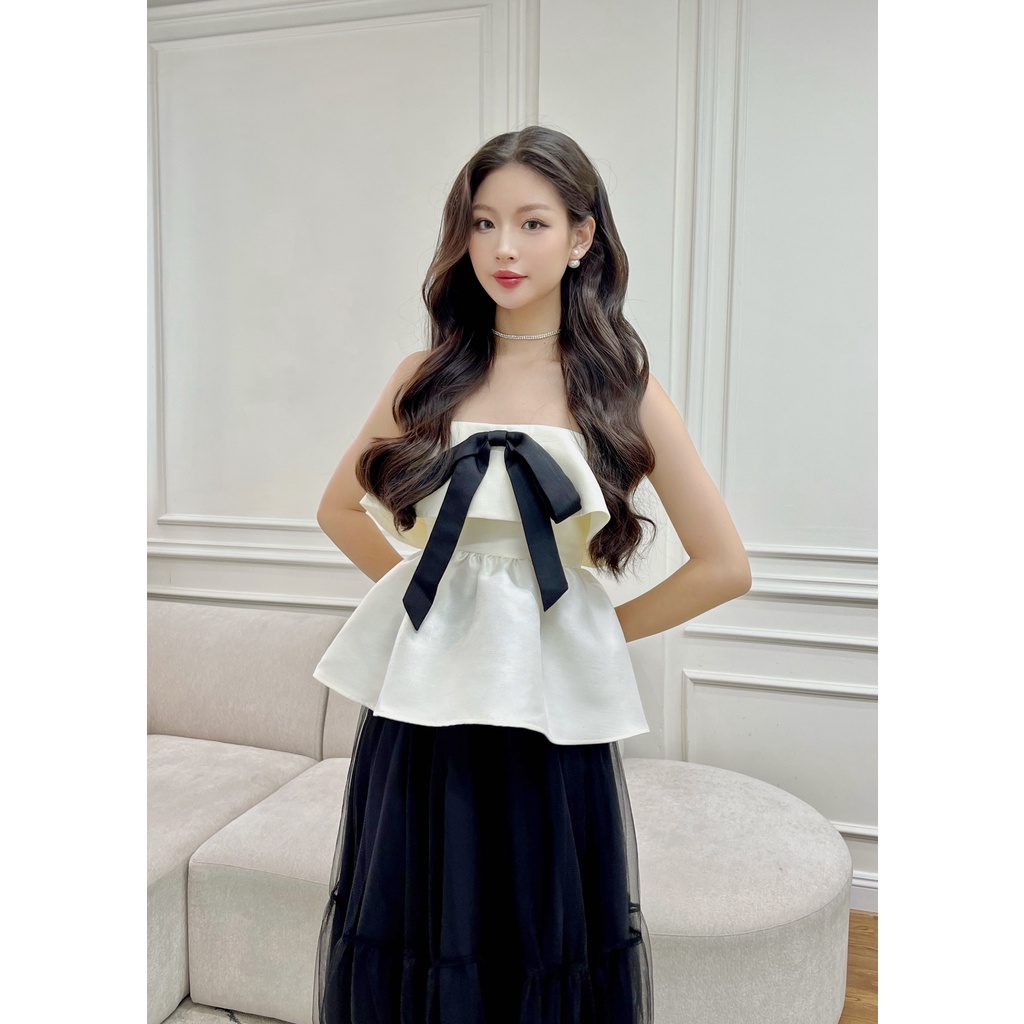 ✿ Somee studio ✿ Versailles midi skirt ✿ Chân váy midi lưới