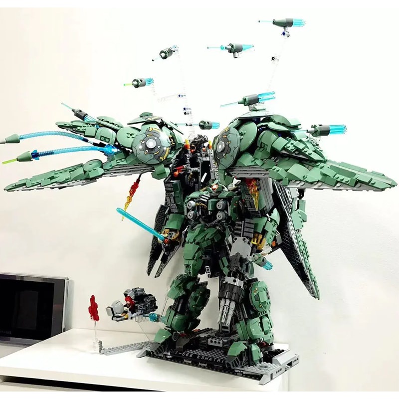 Xếp hình - sx 9027 ( lắp ráp mech gundam unicorn nz-666 kshatriya 2091 mảnh )
