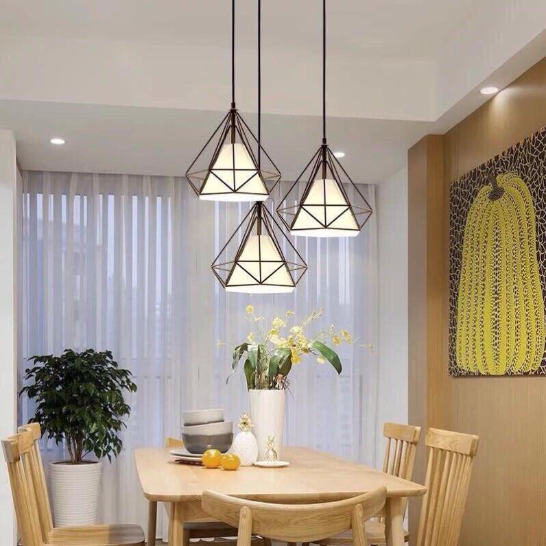 [Chất lượng] Bộ 3 đèn thả kim cương - tặng bóng led