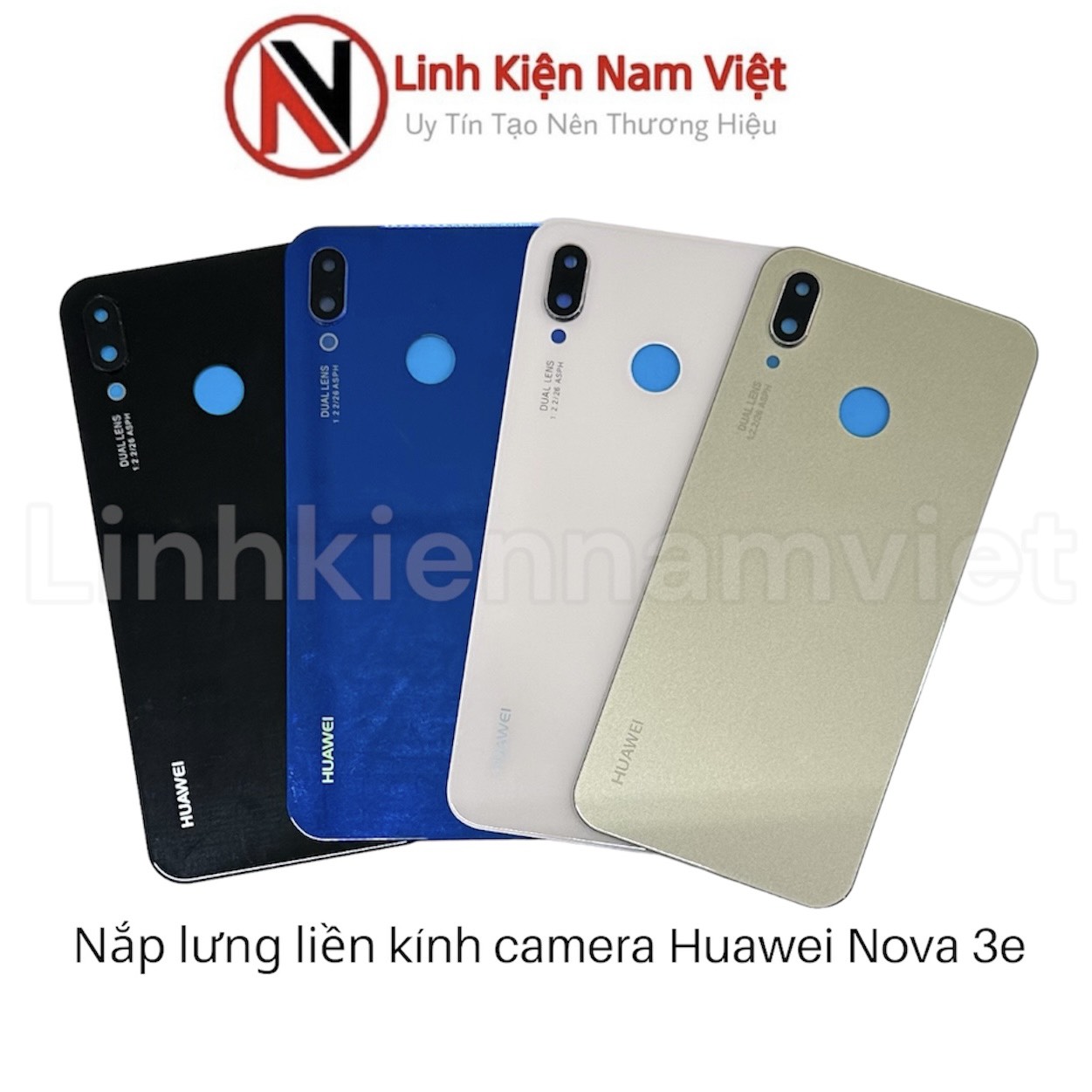 Nắp lưng Huawei Nova 3E (kèm kính camera)