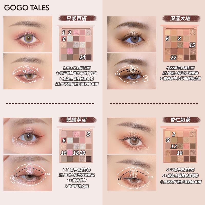 Bảng phấn mắt GOGO TALES 25 màu