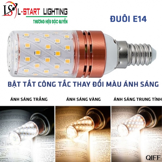 ĐÈN LED BẮP 3 CHẾ ĐỘ