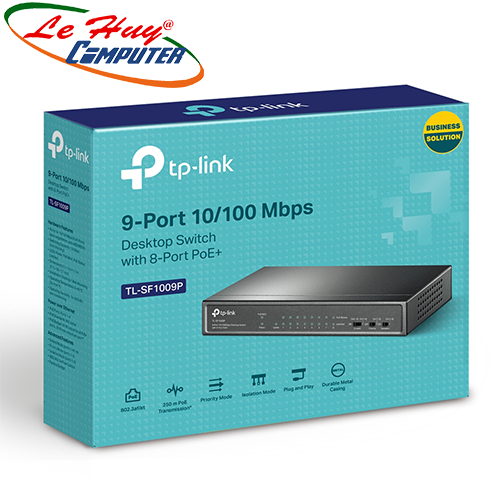 Thiết bị chia mạng tp-link tl-sf1009p 8 cổng poe