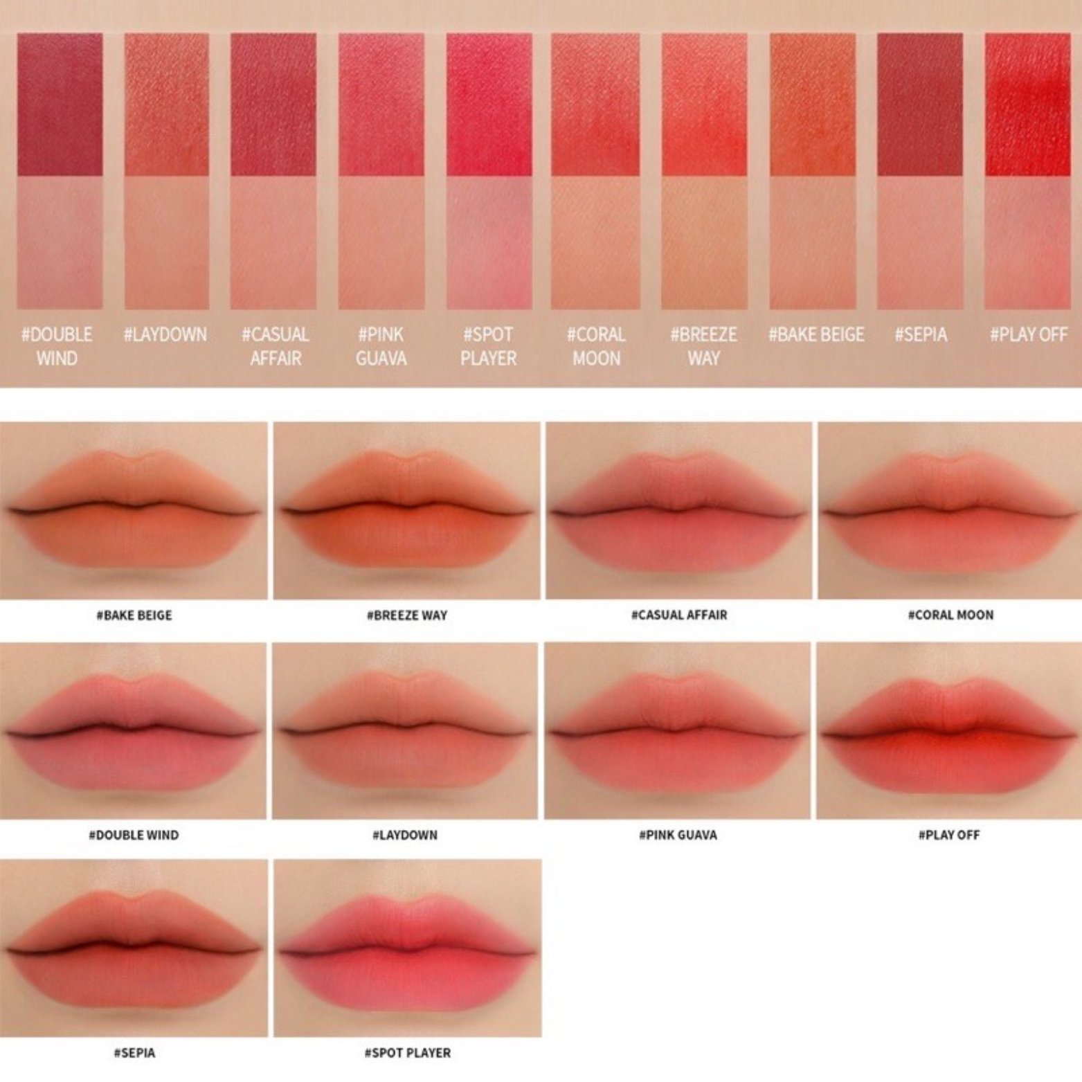[Chính hãng] Son Tint Lì 3ce Blur Water Tint