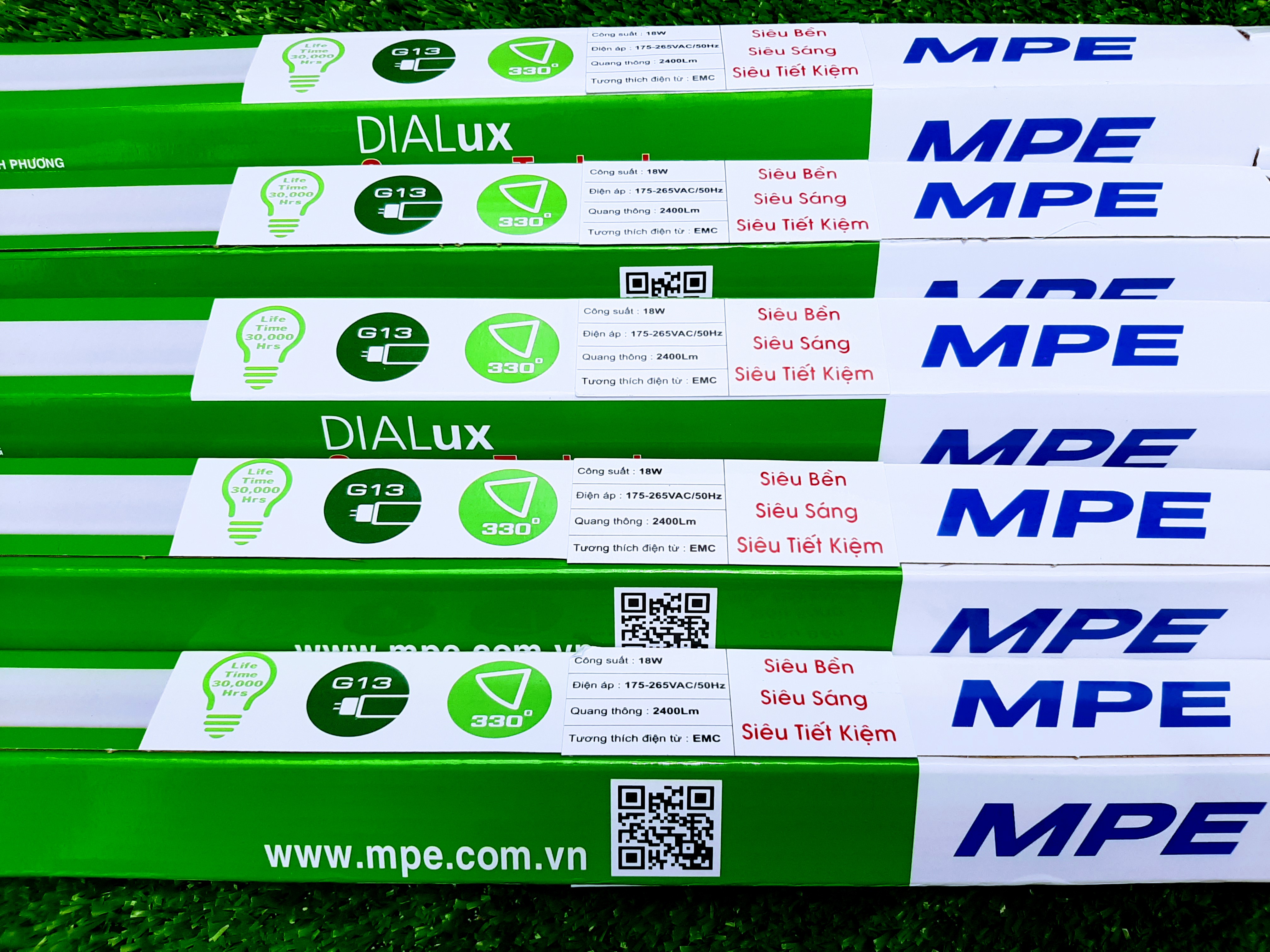 5 Bóng Đèn Led 1m2 - 120cm MPE T8 Công Suất 18W Chính Hãng