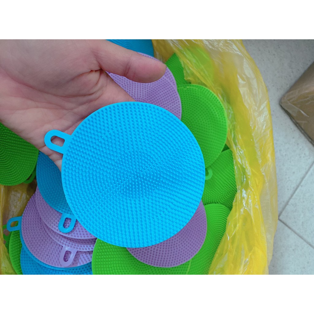 Miếng rửa chén - miếng rửa bát silicon đa năng (  combo 2 miếng)