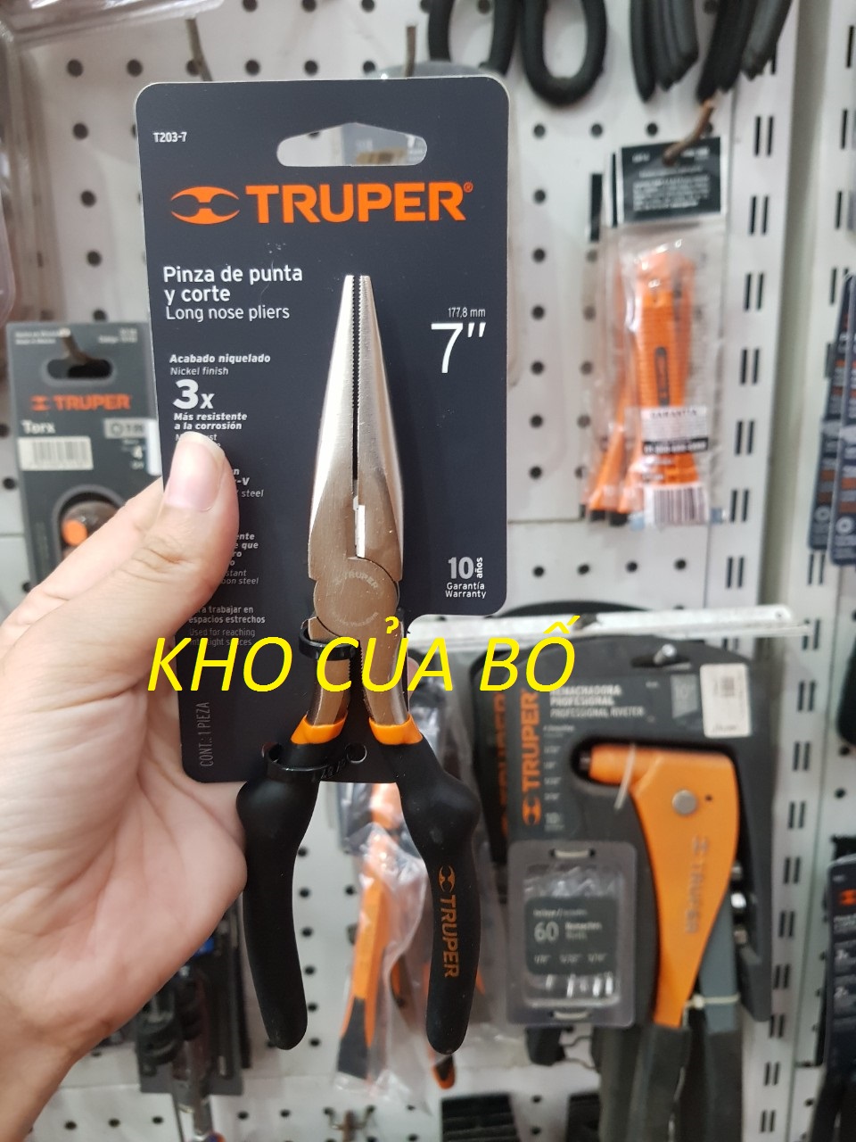 Kềm mỏ nhọn 7in/175mm Truper - 17315