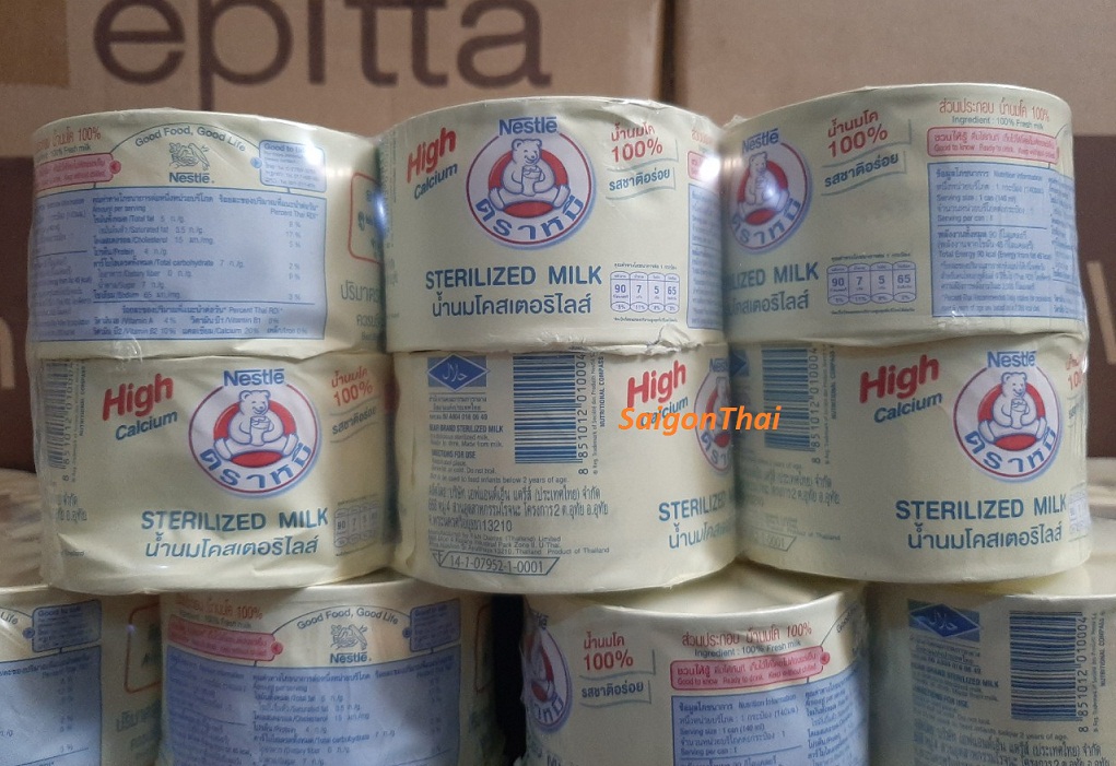 (1 Lốc 12 hộp) sữa gấu Nestle 140ml chính hãng (Thái Lan)