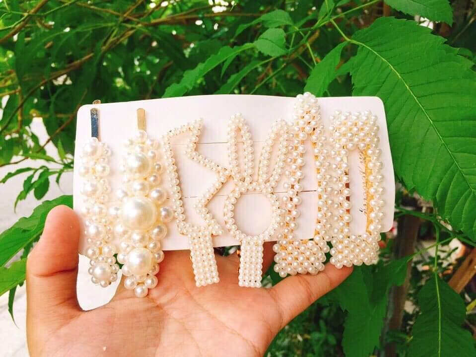[HCM]SET 5 KẸP TÓC NGỌC TRAI MẪU HÀN QUỐC SIÊU DỄ THƯƠNG