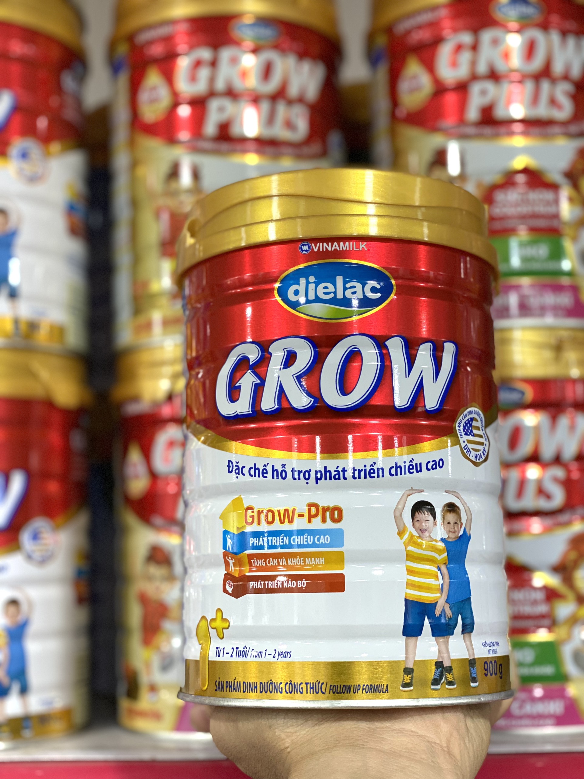 Sữa Dielac Grow 1+ - 2+ 850G
