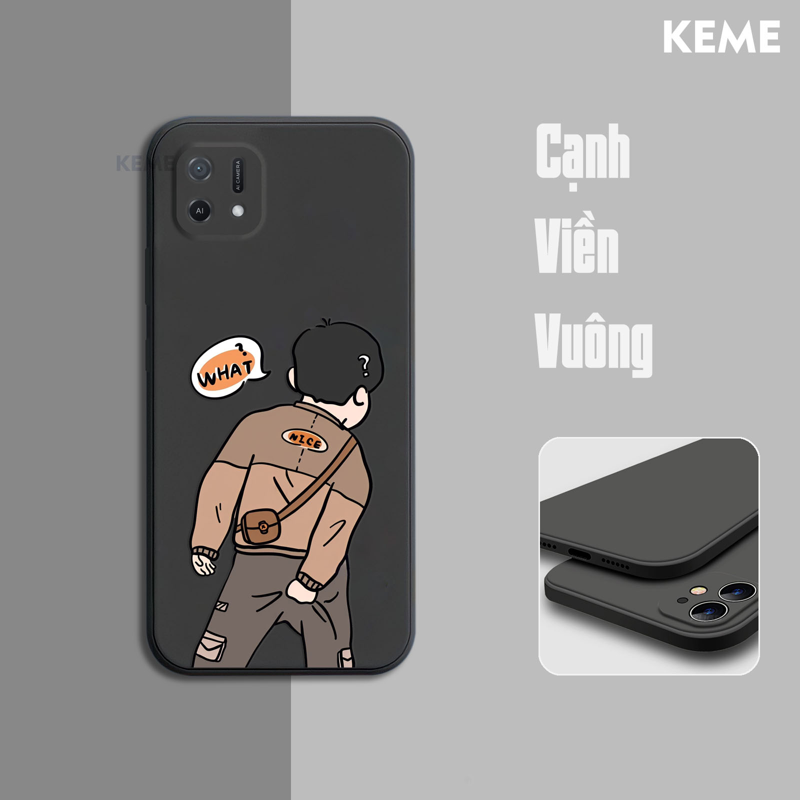 Ốp lưng Oppo A16K hình boy và girl cute