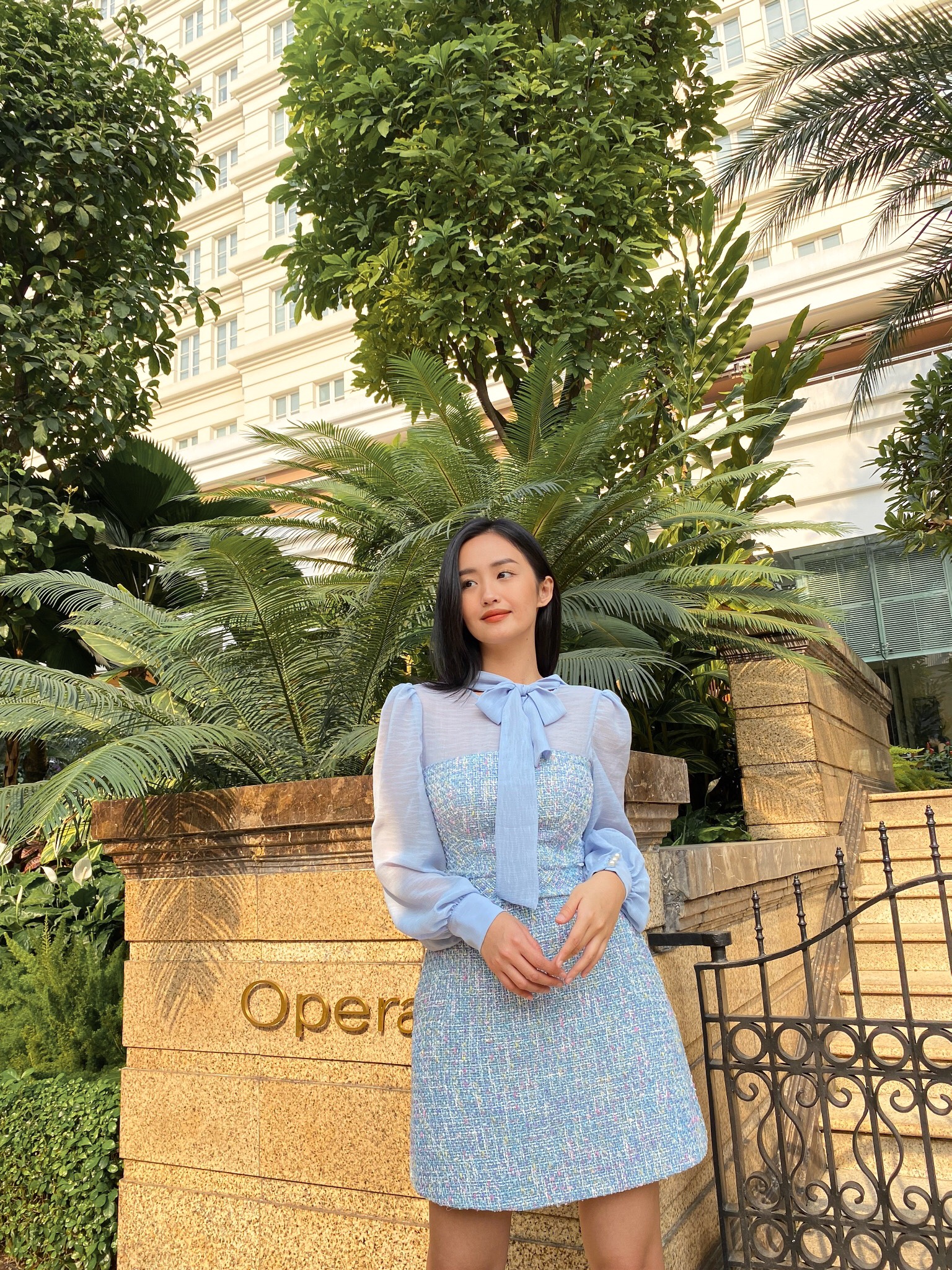 Đầm Celina vải Tweet Leila Closet
