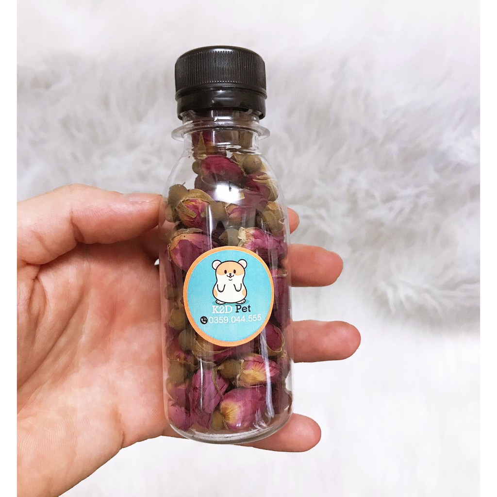 [Hoàn tiền 10%]Hoa Hồng Sấy Khô Thức Ăn Giảm Stress Cho Hamster