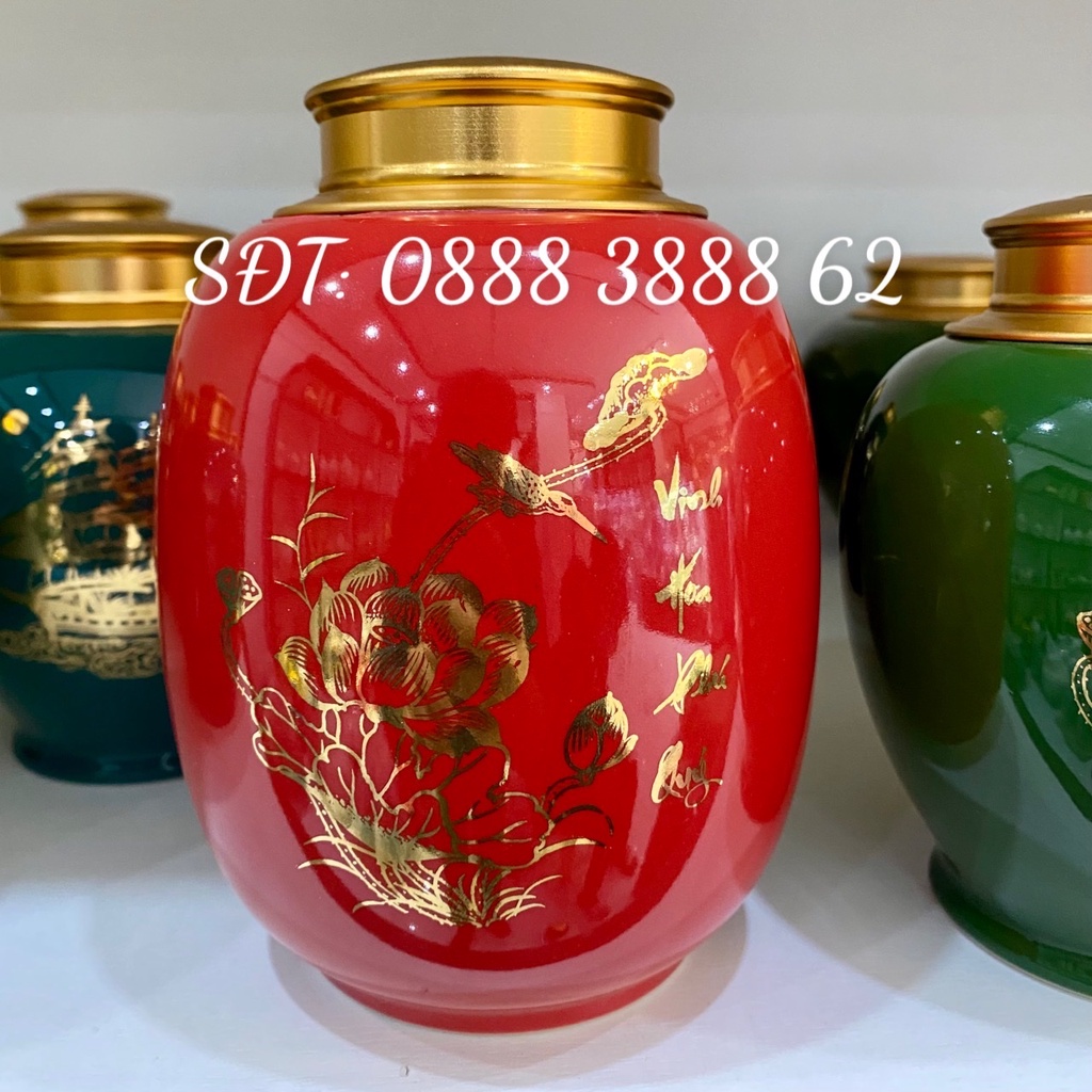Bình Đựng Trà, Cafe, Lọ Đựng Chè - Bình Đựng Trà  Bát Tràng