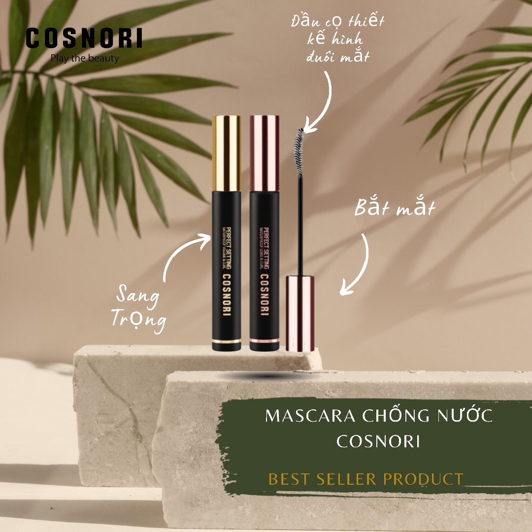 [HCM]Chuốt mi Cosnori Perfect Setting Mascara Waterproof Volume&Curl 7ml