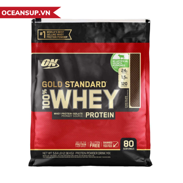 Optimum Nutrition Gold Standard 100% Whey Protein Bịch 5lbs - 80 Servings