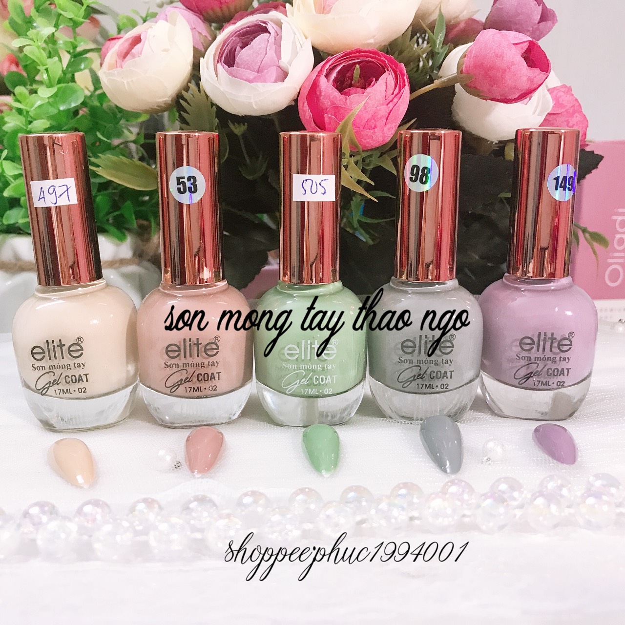 Sơn móng tay Gel lạnh Elite 17ml