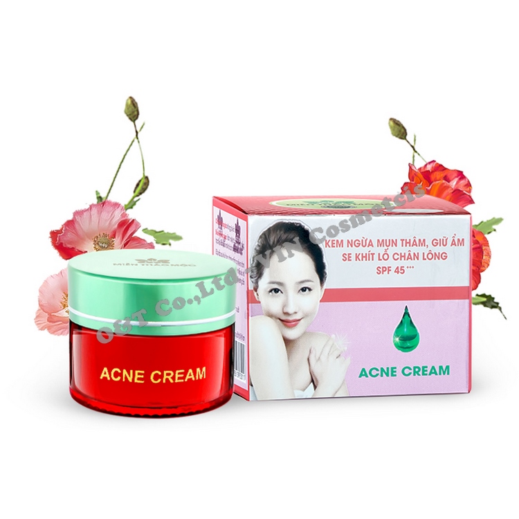 Kem ngừa mụn thâm sẹo dưỡng trắng da giữ ẩm se khít chân lông M Thảo Mộc 15g