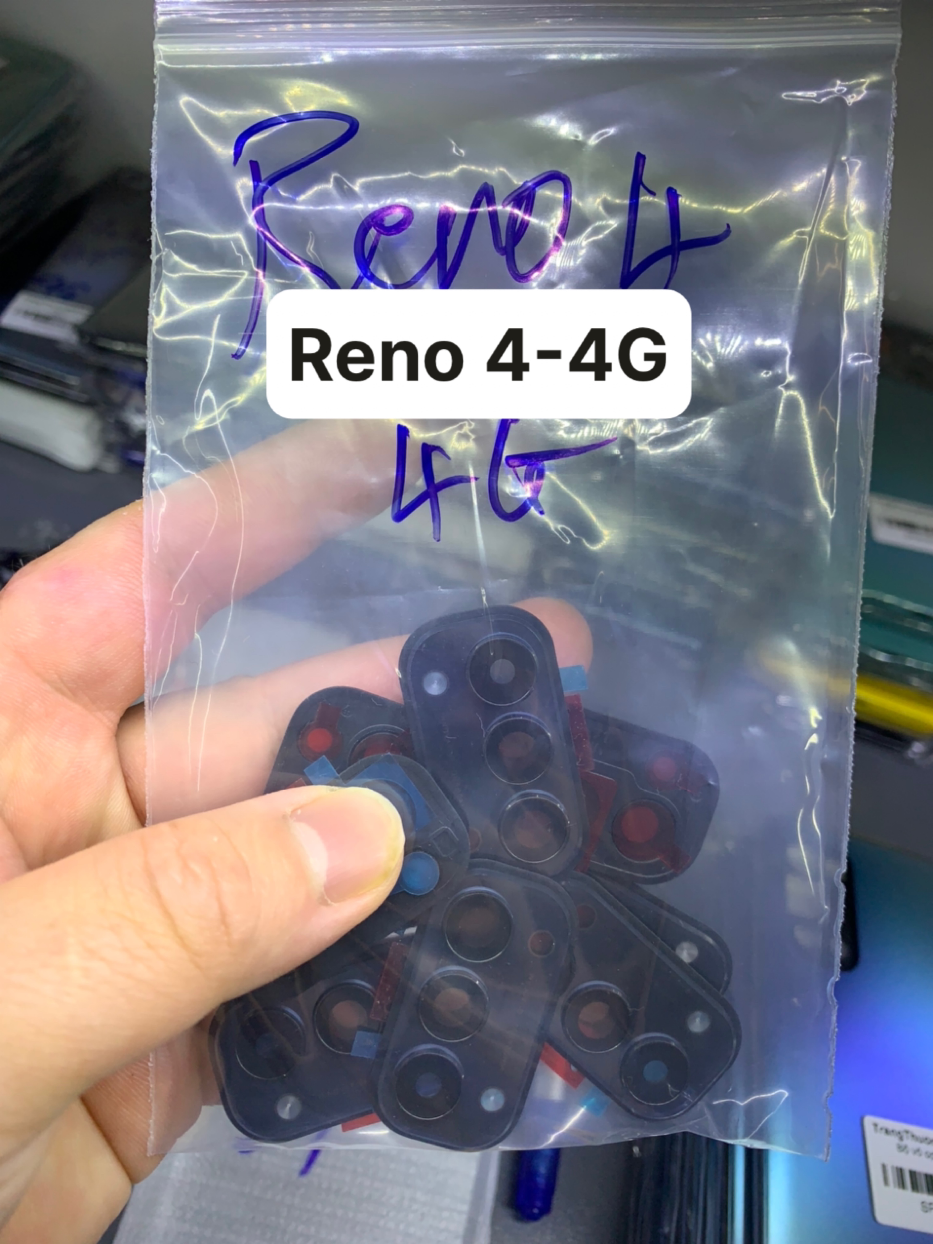 Bộ xương vỏ oppo Reno 4 - 4G ( Gồm khung xương, viền, lưng, phím bấm, khay sim )