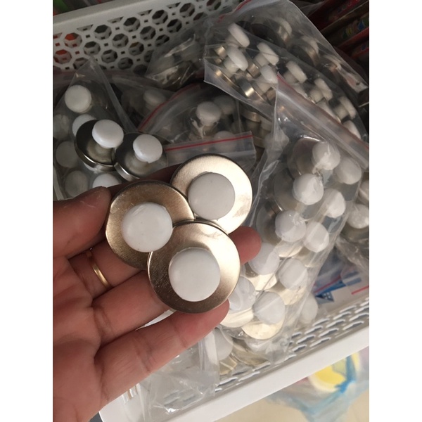 Set 10 nam châm núm đính bảng D32mm lực hút mạnh