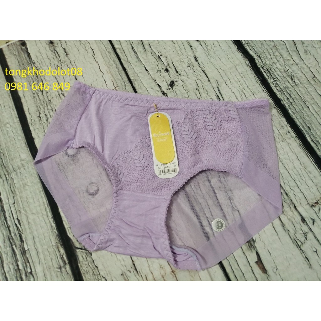 10 QUẦN LÓT REN LỤA COTTON M125 42-60KG