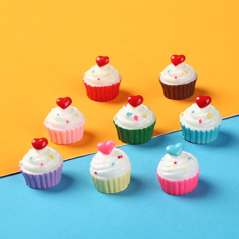 [HCM]Bánh Cupcake Nhiều Màu Charm Slime [1 cái ]