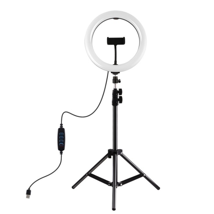 [CHẤT LƯỢNG] Bộ Đèn Led Livestream Size 26cm (Kèm Cả chân 2M & kẹp điện thoại)