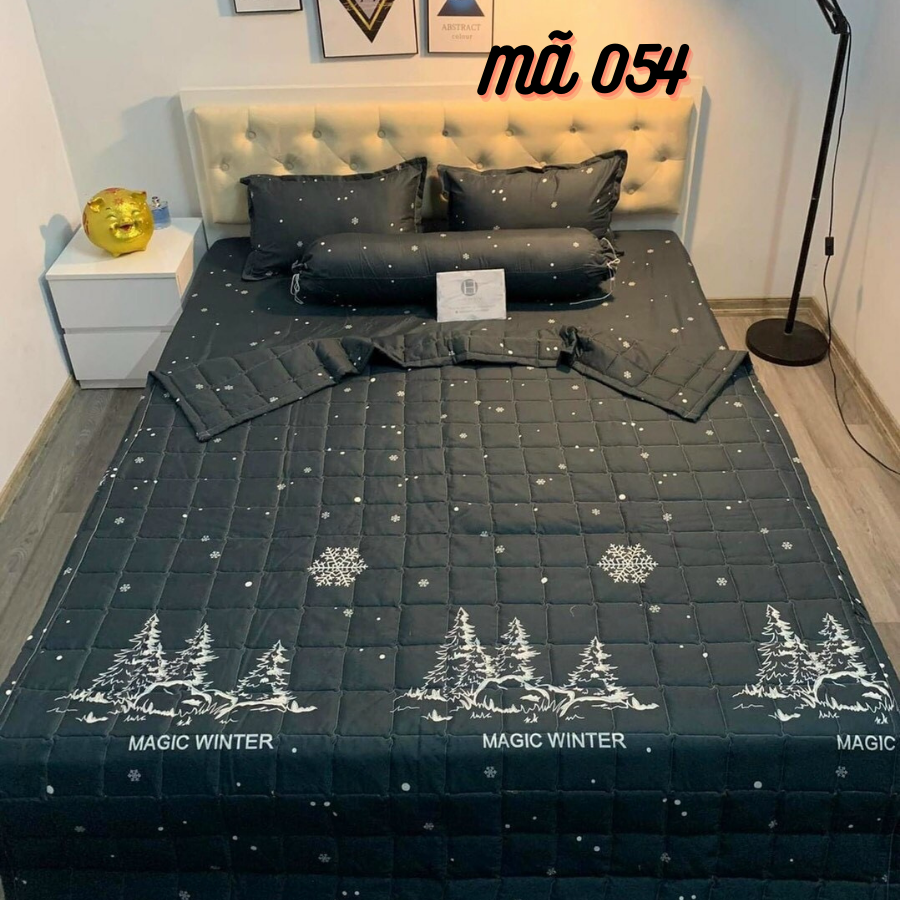 Chăn hè trần bông Cotton Poly Nguyệt Ánh Bedding, mền cotton họa tiết đáng yêu kt 1m7x2m - Khủng long hàn, Gấu dễ thương,...