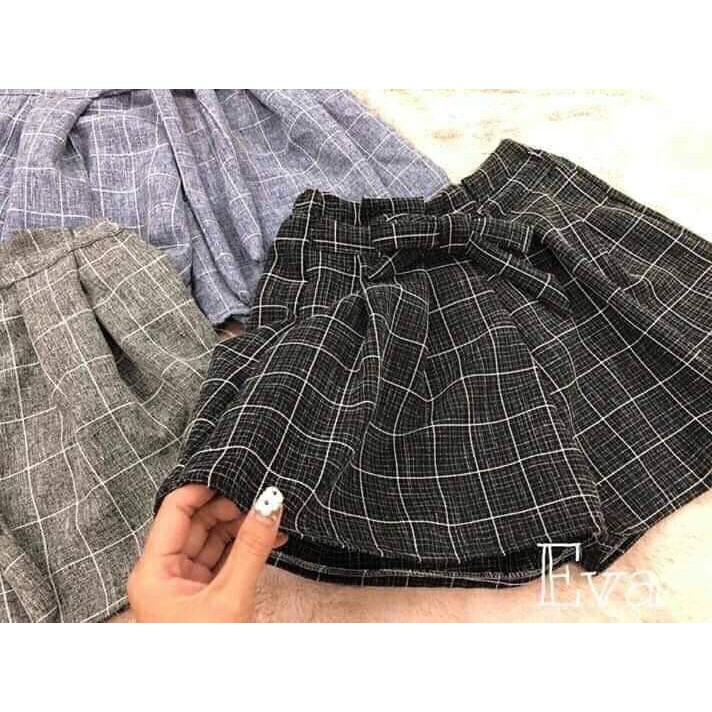 Quần đùi kẻ nơ DPH0503